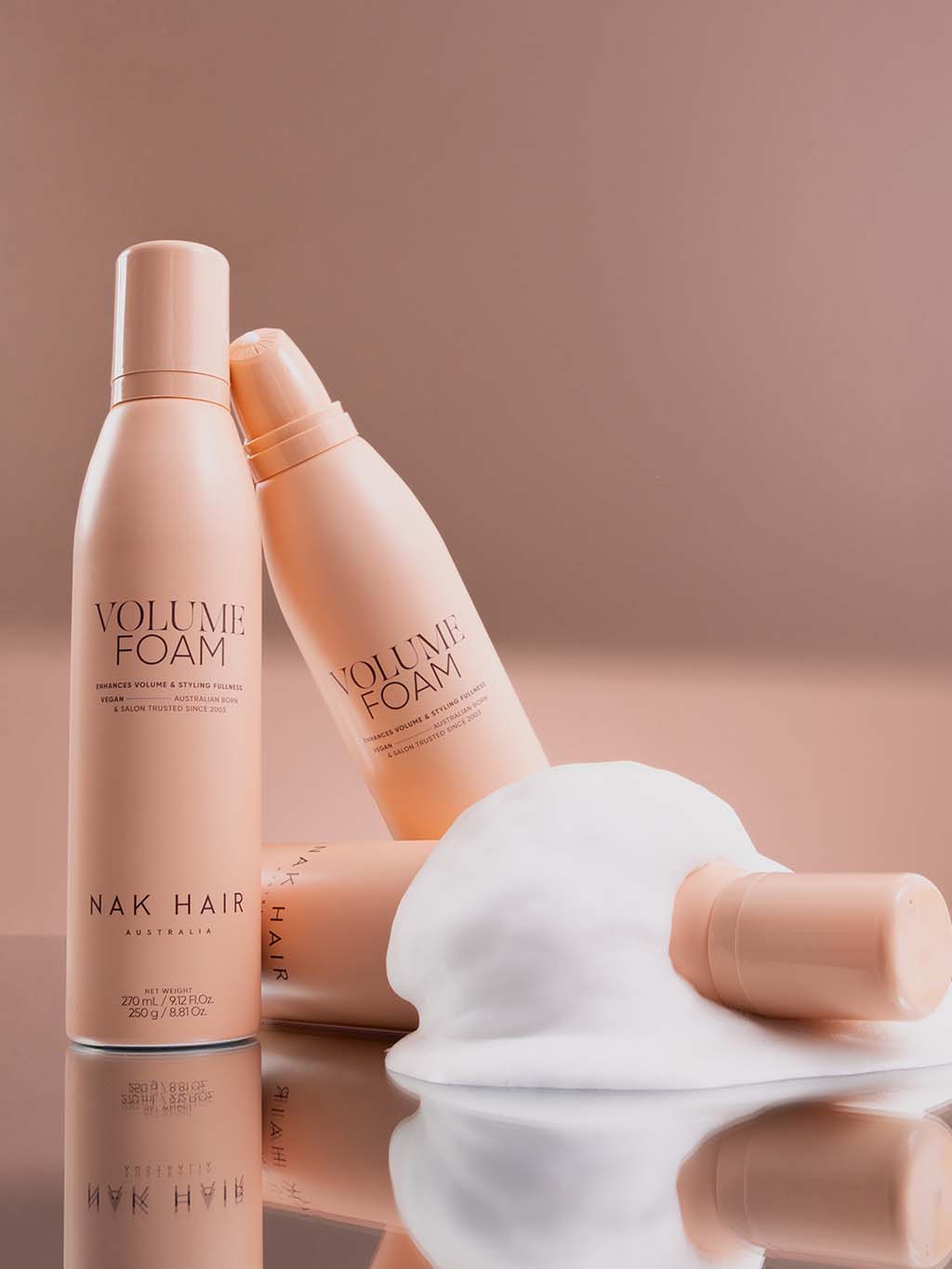 NAK Hair Volume Foam, 270 ml (obrázek 3)