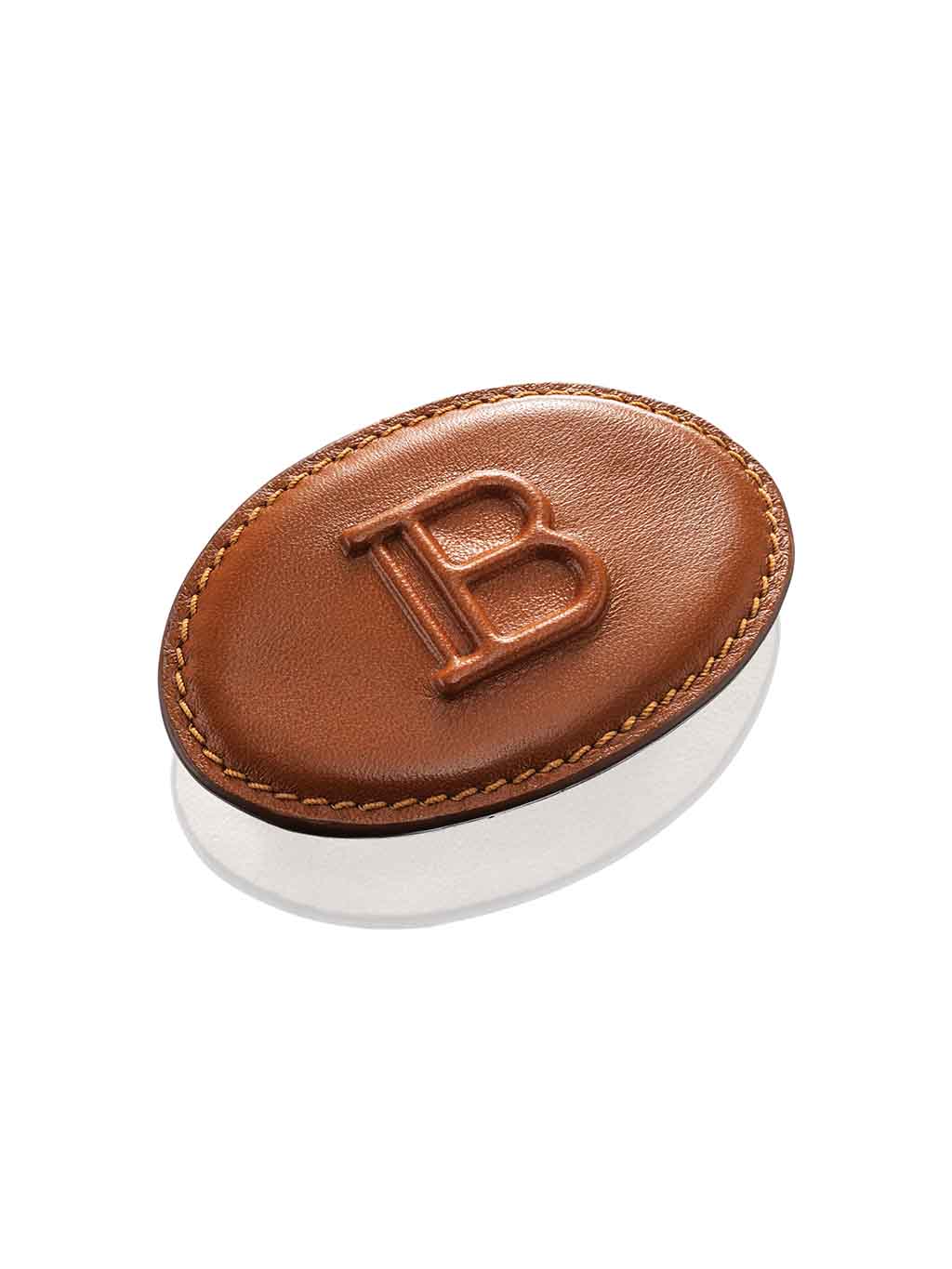 Balmain Hair Allure Brown Leather Barrette, limitovaná edice