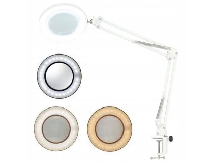 Lampka kosmetyczna LUPA LED 10W do blatu BIALA