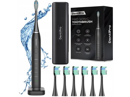 Szczoteczka Soniczna Do Zebow Zestaw Etui 6 koncowek Elektryczna