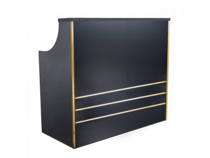 Kadeřnická recepce B48 120cm-černozlatá