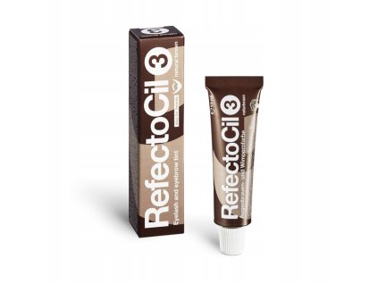Henna Refectocil do brwi i rzes w zelu 15ml 3 BRA