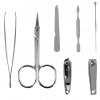 ZESTAW DO PAZNOKCI PRZYBORNIK MANICURE 7 ELEMENTOW Marka Retoo