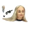 Tréninková kadeřnická hlava Anna 55 cm blond, syntetické vlasy