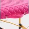 Prošívané kosmetické lehátko 2segmentové růžové