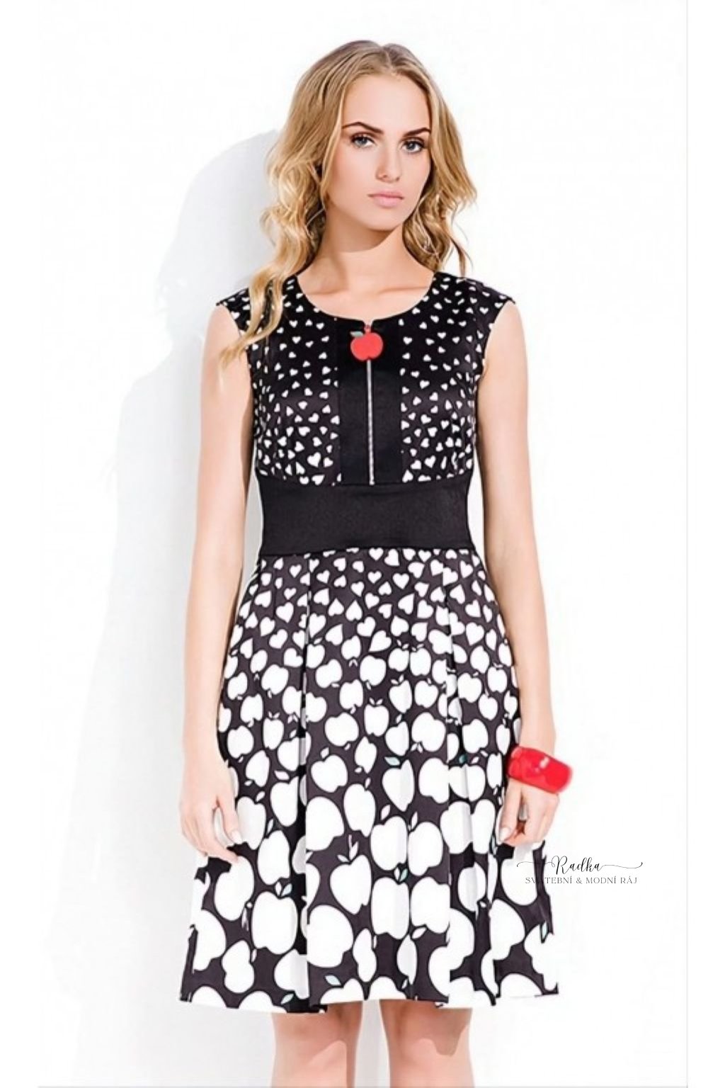 Černobílé šaty MICHELLE