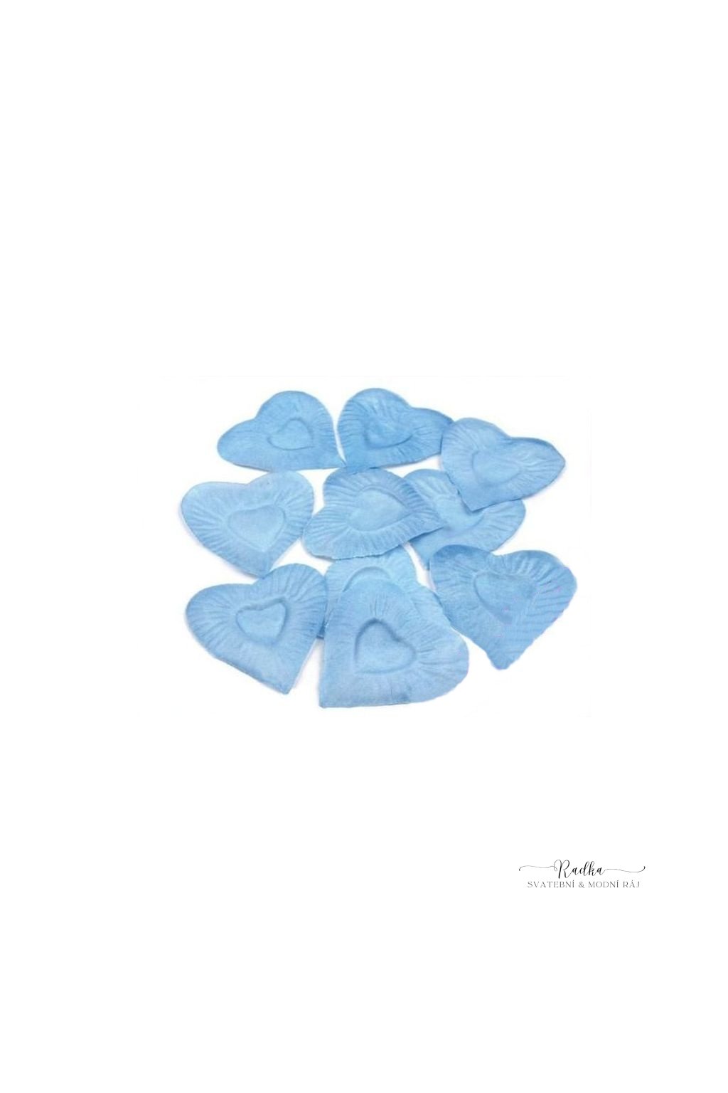 okvetni platky srdce modre