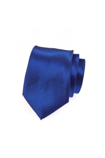 kralovsky modra panska kravata ze satenu