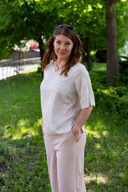 Béžový komplet PLUS SIZE