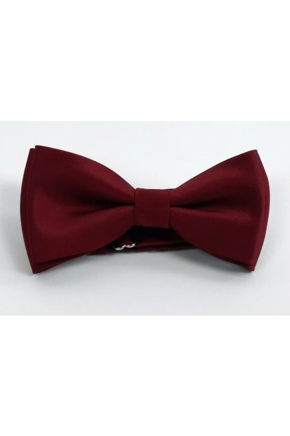 Pánský motýlek s kapesníčkem v tmavě červené barvě