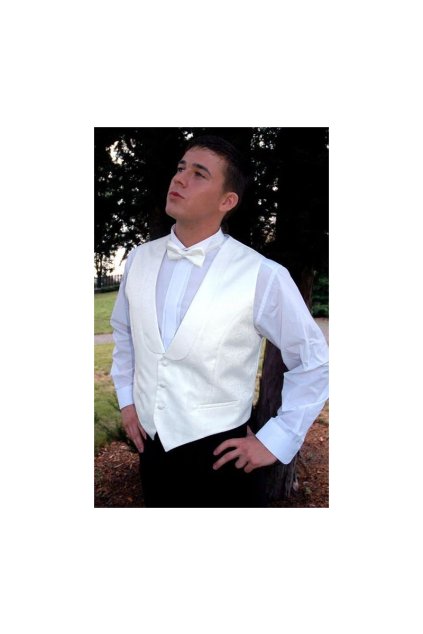 Bílá vesta k fraku