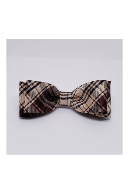 hnedy pansky motylek vzor karo kapesnicek