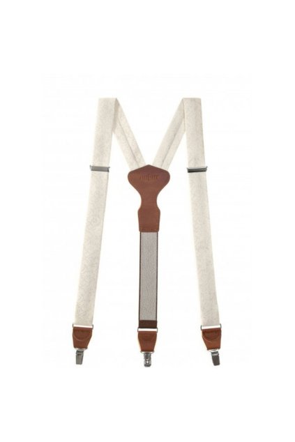 prirodni bile latkove sle se vzorem uchyceni na klipy