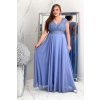 Modré šaty DANYELE PLUS SIZE