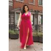 Malinové šaty PLUS SIZE SIDONIE