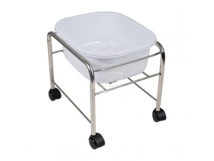 pedikerska vanicka pojizdna s konstrukci chrom