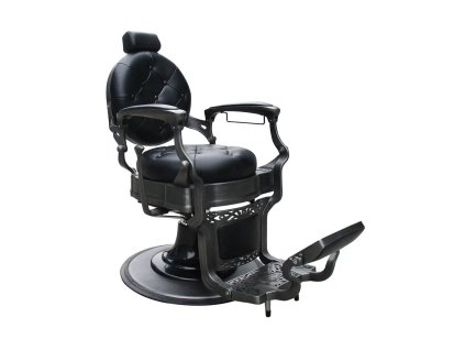 retro barber kreslo monet matna cierna