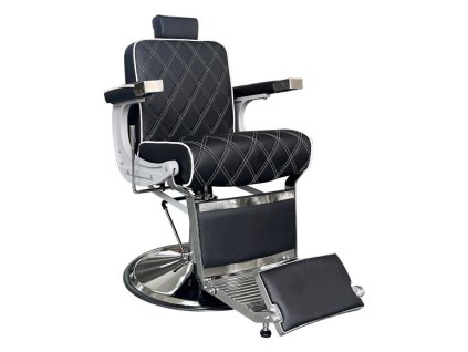 Barber křeslo CROSS PLUS - drsná černá