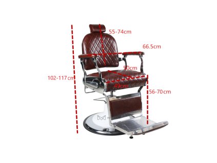 retro barber kreslo elegance matna cierna