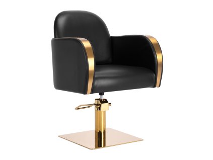 Kadeřnické křeslo Gabbiano Malaga zlato-černé