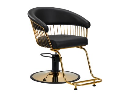 Kadeřnické křeslo Gabbiano Lille zlato-černé