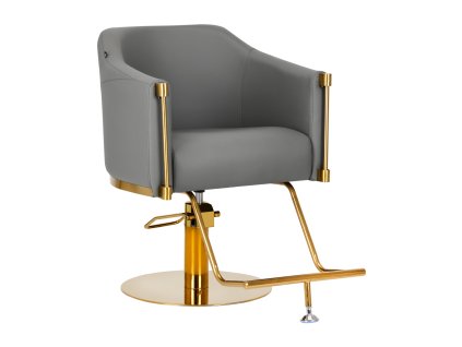 Kadeřnické křeslo Gabbiano Burgos zlatošedé