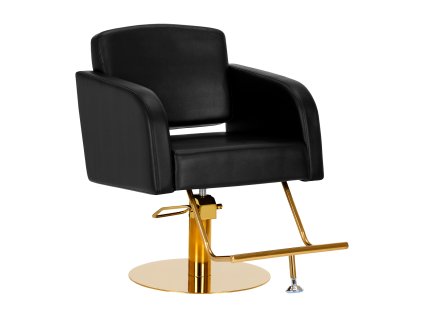 Kadeřnické křeslo Gabbiano Turin zlato-černé