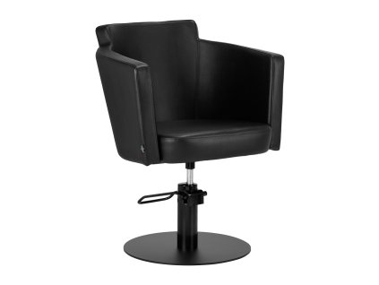 Kadeřnické křeslo Gabbiano Roma čtvercové černé