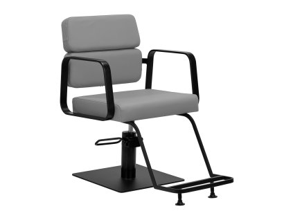 Kadeřnické křeslo Gabbiano Porto v černé a šedé barvě