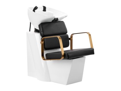 Kadeřnická mycí stanice Gabbiano Porto, zlatá, černá