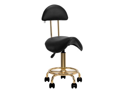 Kosmetická stolička 6001-G zlatá - černá 2. třída