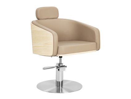 Kadeřnické křeslo Gabbiano Wratislavia béžové