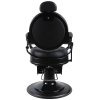 retro barber kreslo renoir black matna cierna