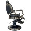Retro barber křeslo RENOIR BRONZ - matná černá