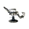Retro barber křeslo RENOIR BRONZ - matná černá