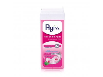 Agiss - Depilačný vosk roll-on na citlivú pleť Ružový - široká hlavica 100 ml