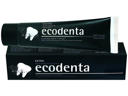 Ecodenta - Čierna zubná pasta Ecodenta s bieliacim účinkom 100 ml