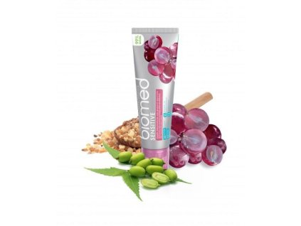 biomed sensitive zubni pasta s prirodnim extraktem z hroznovych jader 100 g z1
