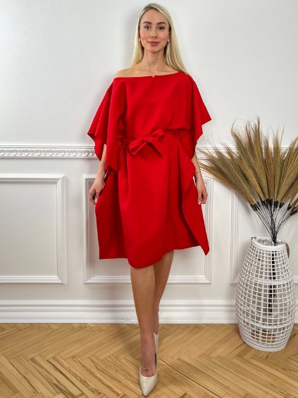 Krátke šaty SALERMO červené