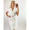 Elegantné sakové šaty ADELLA biele