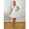 Krátke spoločenské šaty LIORA biele
