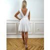 Krátke spoločenské šaty LIORA biele