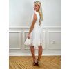 Krátke spoločenské šaty LIORA biele