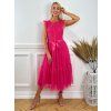 Midi spoločenské šaty CORINA ružové