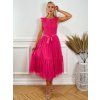 Midi spoločenské šaty CORINA ružové