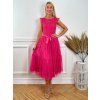 Midi spoločenské šaty CORINA ružové