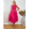 Midi spoločenské šaty CORINA ružové