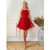 Krátke spoločenské šaty LALLA červené