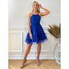 Krátke spoločenské šaty LALLA modré