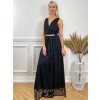 Dlhé spoločenské šaty RAVENNA čierne